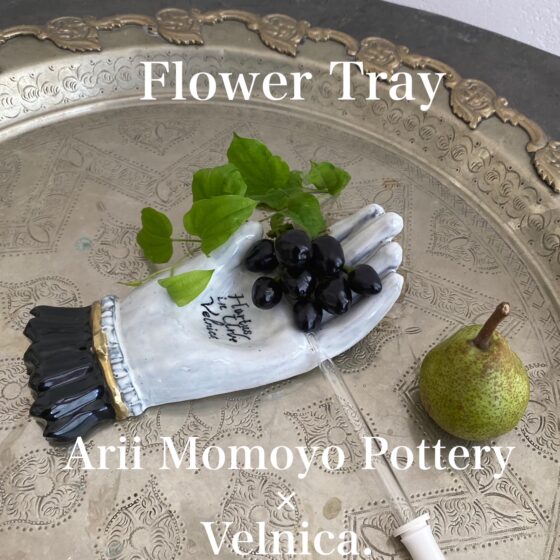 Arii Momoyo Pottery 花器 フラワートレイ Velnica - その他